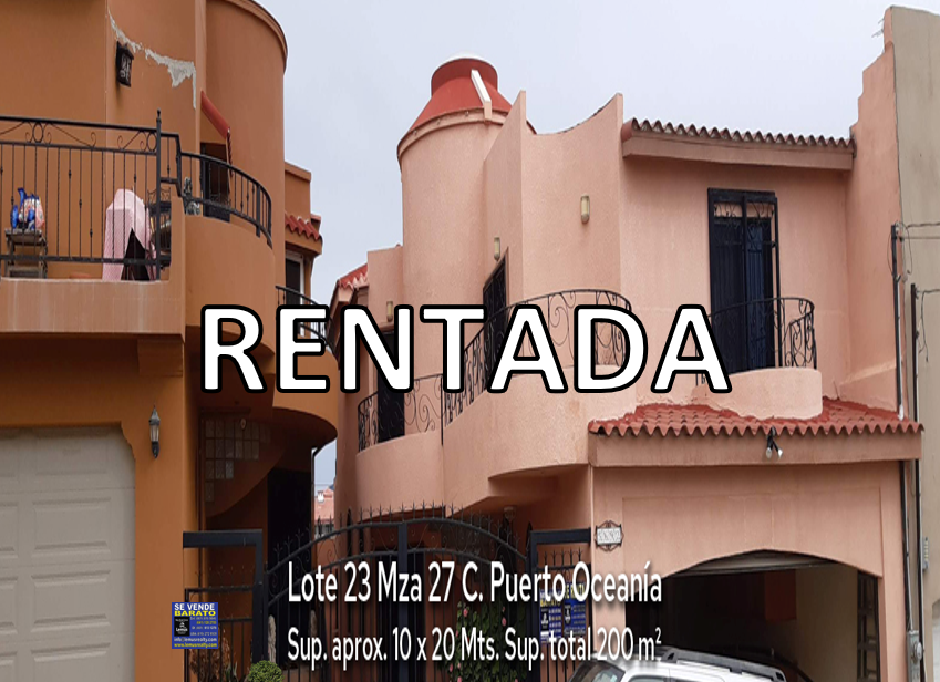 RENTADA Casa grande Mar de Puerto Nuevo, Rosarito $1,300 Dlls. | Grupo Lemus
